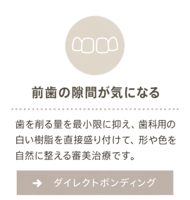 前歯の隙間が気になる